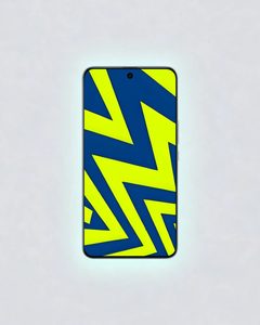 Smartphone mock up with wallpaper added